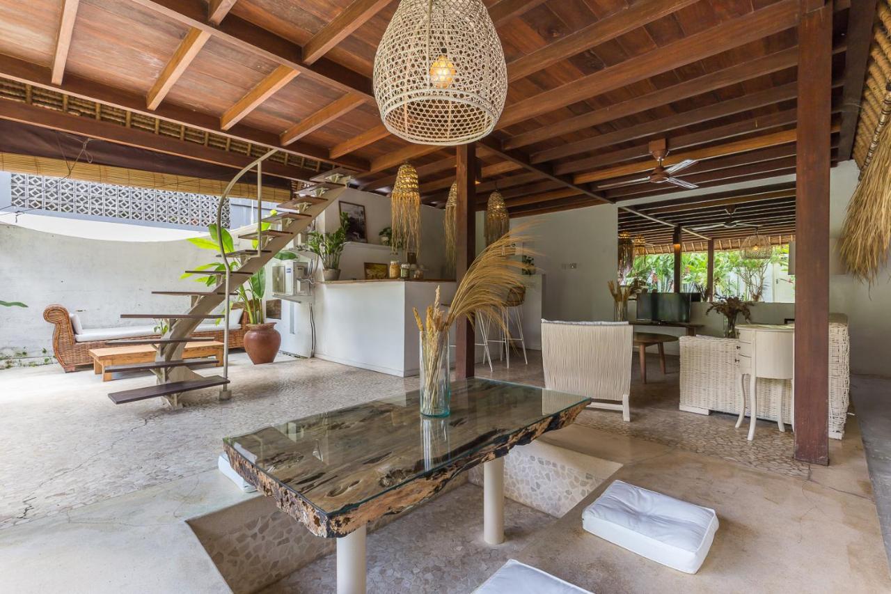 チャングー Eco Bamboo Bungalow 3ヴィラ エクステリア 写真