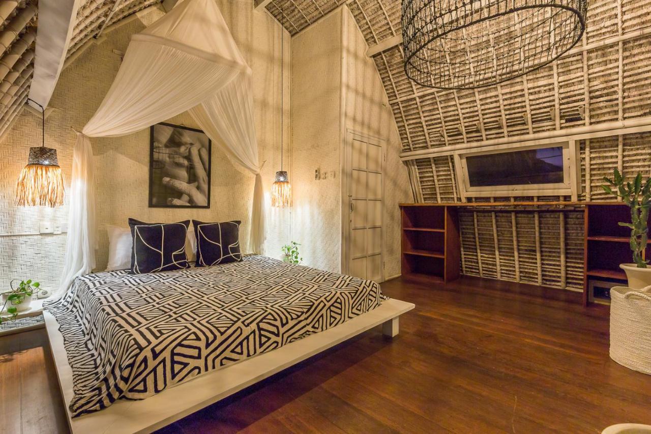 チャングー Eco Bamboo Bungalow 3ヴィラ エクステリア 写真