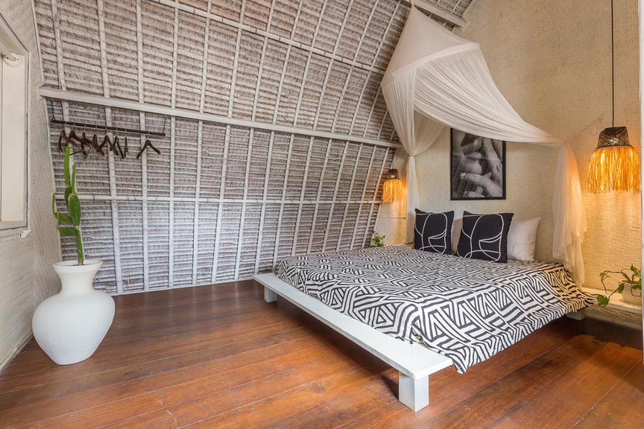 チャングー Eco Bamboo Bungalow 3ヴィラ エクステリア 写真
